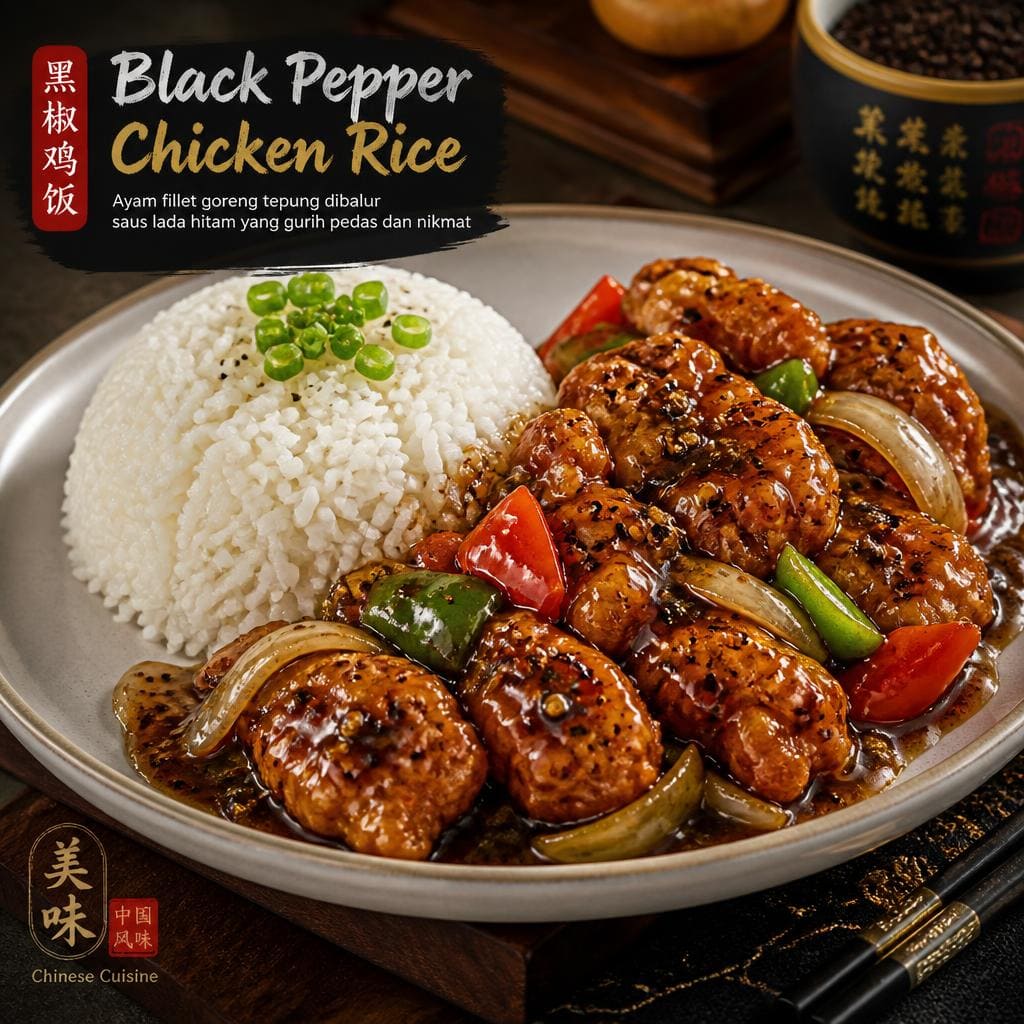 Black Pepper Chicken Rice D’ Cost Seafood